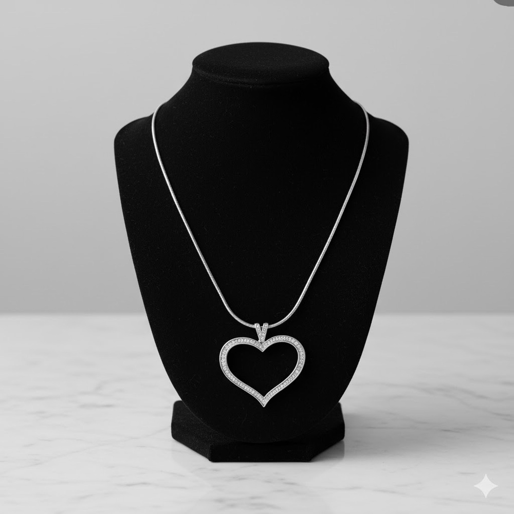 Brighton Silver Heart Pendant Necklace